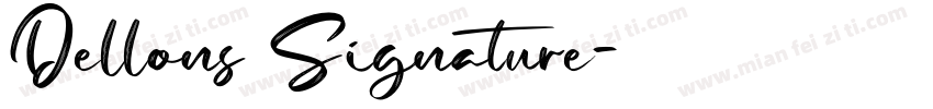 Dellons Signature字体转换